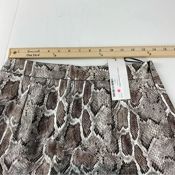 French Connection Womens Size 6 Faux Snakeskin Mini Skirt NWT - Picture 3 of 6